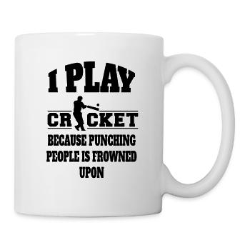 Cricket Dicton Cadeau Cricket Fan Team Cricket - Mug blanc - blanc - Droite