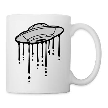 Graffiti Drops UFO Mystery - Mug - white - Right