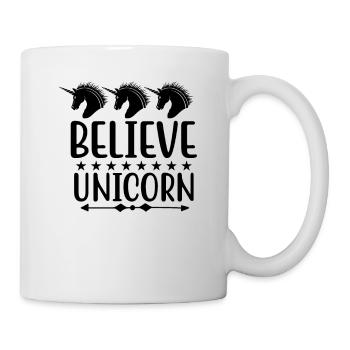 Croyance en la licorne Licorne - Mug blanc - blanc - Droite