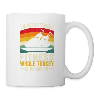 Drôle de Thanksgiving Je suis en forme partout en Turquie - Mug blanc - blanc - Droite