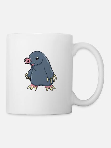 Taupe étoile kawaii - Mug blanc - blanc
