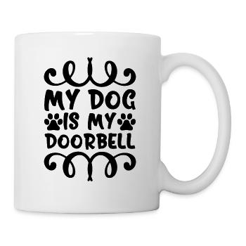 Mon chien est ma sonnette - Mug blanc - blanc - Droite