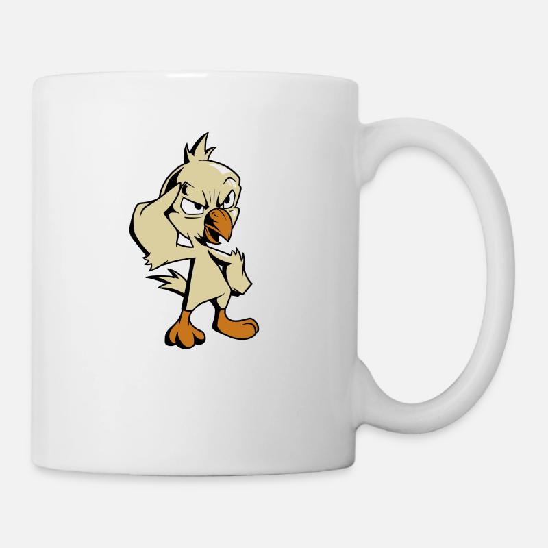 Seid ihr noch ganz dicht? Vogel beim Vogel zeigen - Tasse - Weiß