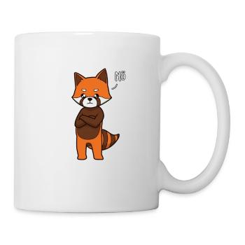 Roter Panda Neinsager - Tasse - Weiß - Rechts