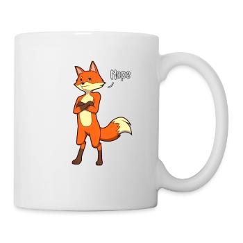 Fox Naysayer - Nope - Mug blanc - blanc - Droite