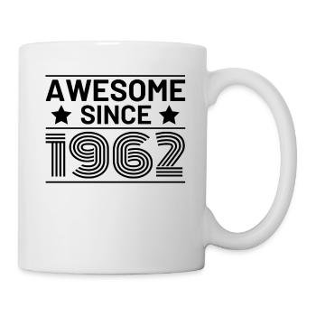 Awesome since 1962 60th birthday retro - Mug - white - Right