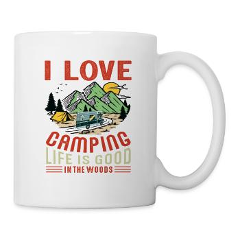 Camping Camping Tent Caravan Forests - Mug - white - Right