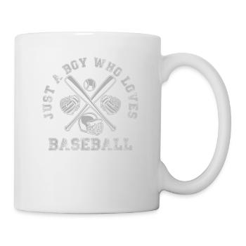American Sports Fan Baseball Lover Boys Batter - Tasse - Weiß - Rechts