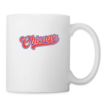 Vintage Chicago City Baseball Distressed Baseball - Mug - white - Right
