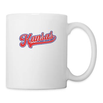 Vintage Kansas City Baseball Distressed Baseball - Mug - white - Right