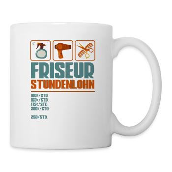 Friseurin - Tasse - Weiß - Rechts