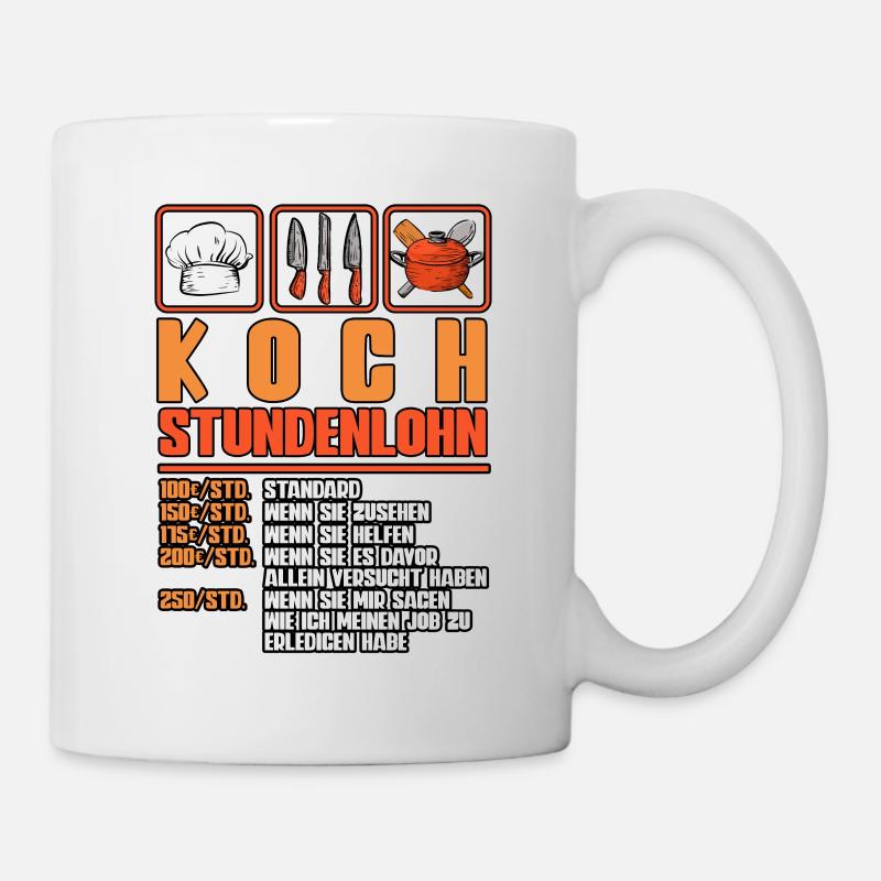 Koch - Tasse - Weiß