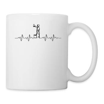 Maler - Tasse - Weiß - Rechts