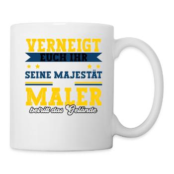 Maler - Tasse - Weiß - Rechts
