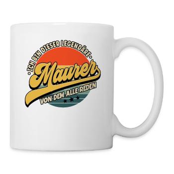 Maurer - Tasse - Weiß - Rechts