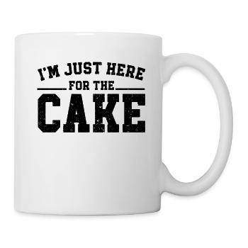 Im Just Here For The Cake - Mug - white - Right