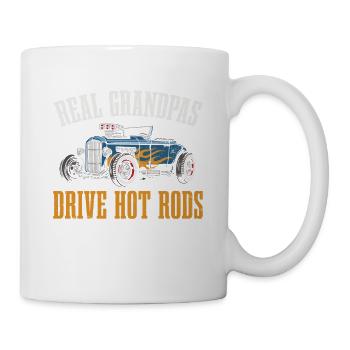 Real Grandpas Driving Hot Rods - Mug - white - Right