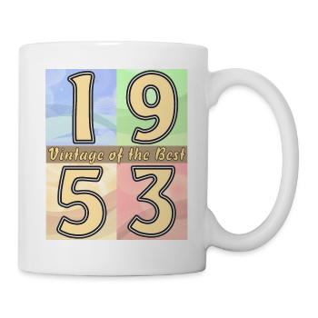 BIRTHDAY YEAR 1953 - Mug - white - Right
