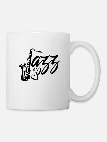 ich liebe Jazz Musik - Tasse - Weiß