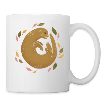 Wilde Tiere - Otter - Tasse - Weiß - Rechts