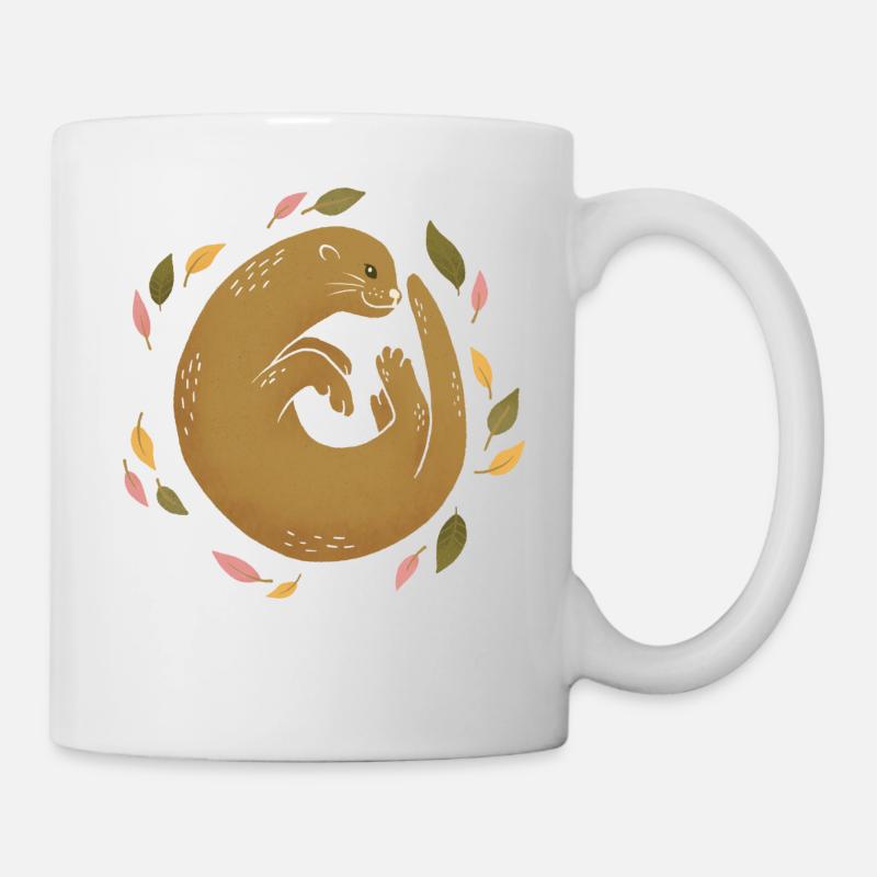 Wilde Tiere - Otter - Tasse - Weiß