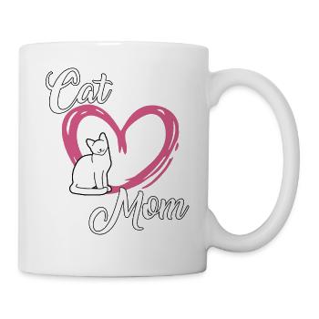 Cat owner cat mom cute cat gift cats - Mug - white - Right
