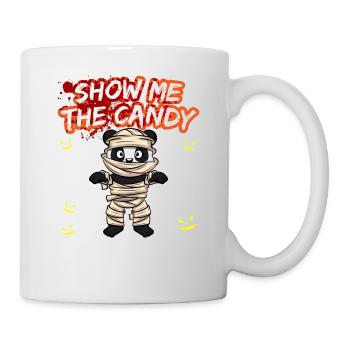 Montrez-moi le truc ou la friandise du costume d’Halloween - Mug blanc - blanc - Droite
