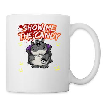 Montrez-moi le truc ou la friandise du costume d’Halloween - Mug blanc - blanc - Droite