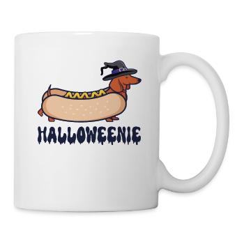 Funny Halloweenie Sausage Dog Dachshund Halloween - Mug - white - Right
