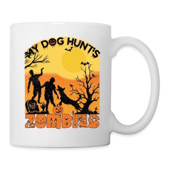 Happy Halloween Grusel Monster Spuk Horror Schreck - Tasse - Weiß - Rechts