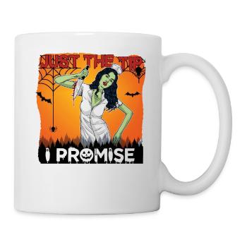 Happy Halloween Grusel Monster Spuk Horror Schreck - Tasse - Weiß - Rechts