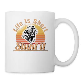 Muscel Car V8 Turbocompresseur Tuning Voiture de course - Mug blanc - blanc - Droite