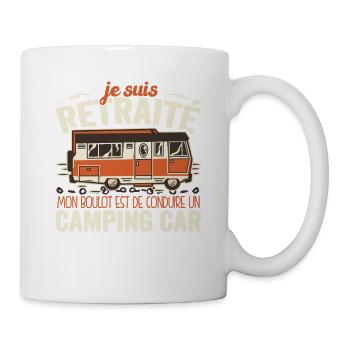Je Suis Un Retraité Avec Un Camping Car - Mug blanc - blanc - Droite