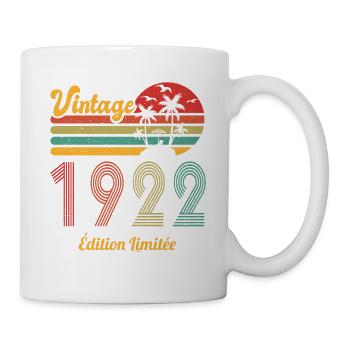 Vintage 1922 Anniversary Gift Idea - Mug - white - Right