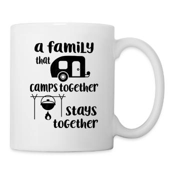 Camping Camper Natur lustiger Spruch - Tasse - Weiß - Rechts