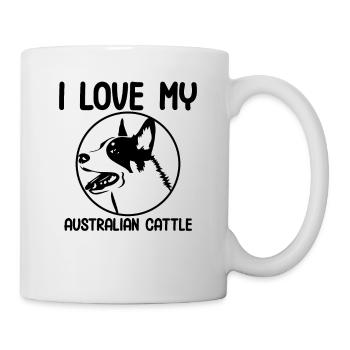 J’adore mon bétail australien - Mug blanc - blanc - Droite