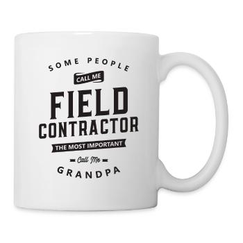 Field Contractor Lustige Berufsbezeichnung - Tasse - Weiß - Rechts