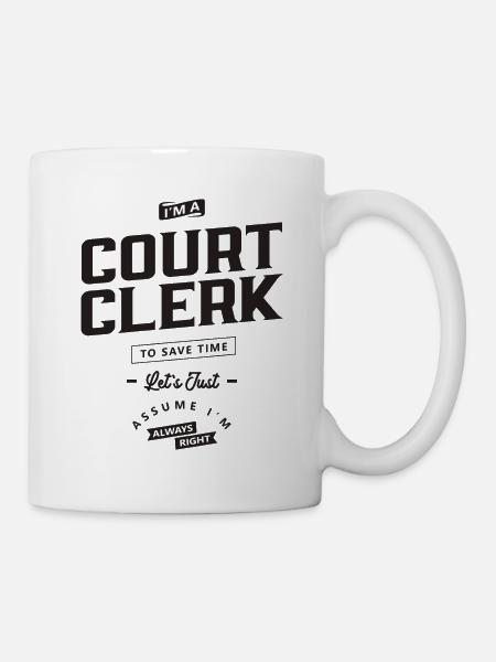 Gerichtsschreiber Lustige Berufsbezeichnung - Tasse - Weiß