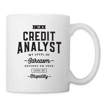 Analyste de crédit Drôle Titre du poste - Mug blanc - blanc - Droite