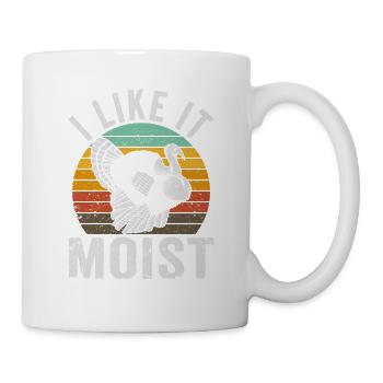 Ich mag es feucht Truthahn Tag lustig Thanksgiving - Tasse - Weiß - Rechts