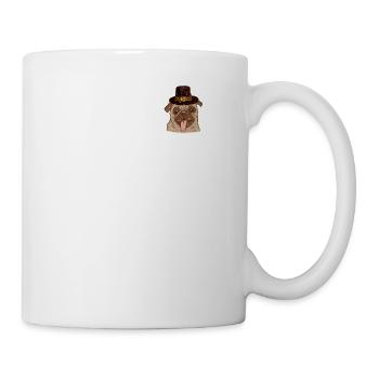 Tasche Pilgrim Mops Türkei Thanksgiving Hund - Tasse - Weiß - Rechts