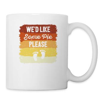 Nous aimerions avoir un gâteau Funny Thanksgiving - Mug blanc - blanc - Droite