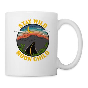 Stay Wild Moon Child Mond Kind Sonnenuntergang - Tasse - Weiß - Rechts