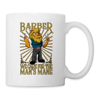 Nous prenons soin de la crinière de l’homme - Barber - Mug blanc - blanc - Droite