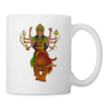 Hindu God - Durga - Mug - white - Right