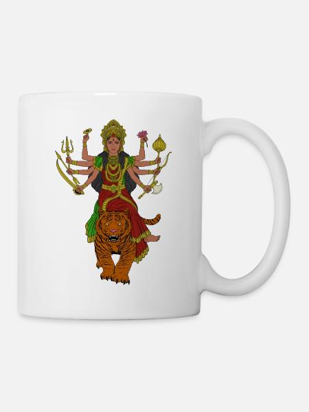 Dieu hindou - Durga - Mug blanc - blanc