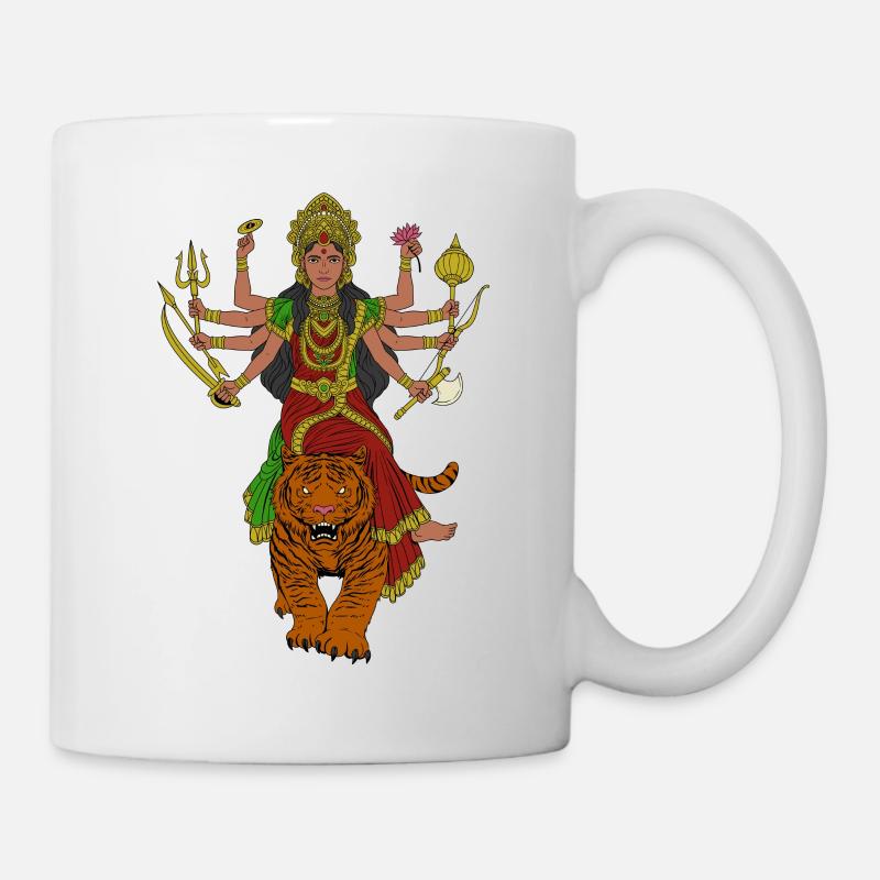 Dieu hindou - Durga - Mug blanc - blanc