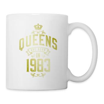 Queens born in 1983 - Tasse - Weiß - Rechts