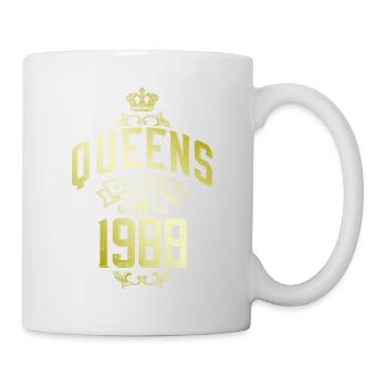 Queens born in 1988 - Tasse - Weiß - Rechts
