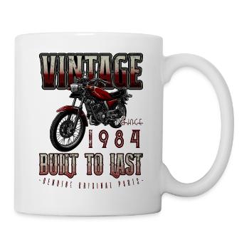 Moto Vintage Motards Moto Anniversaire 1984 - Mug blanc - blanc - Droite